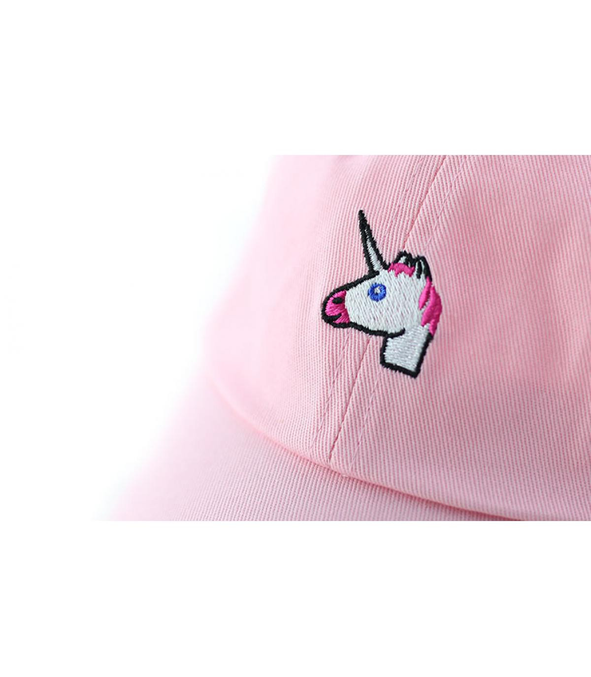 Casquette licorne rose